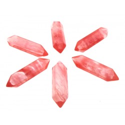 Cherry Quartz Crystal Double Terminated Mini Gemstone Wand